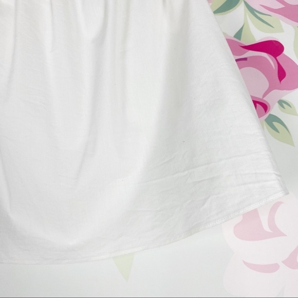 Shoshanna White Vivi Off The Shoulder Embroidered Summer Top 0 - Picture 6 of 9